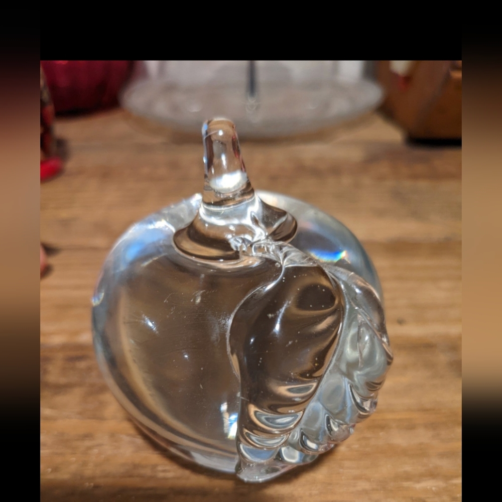 Apple Paper weight glass art